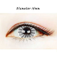 Close-up-Image-of-eye-A863-Spider-2pcs-Halloween-Contact-Lenses