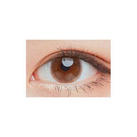 Close-up-Image-of-eye-About-Brown-Vb-1-Monthly-2Pcs-Colored-Contacts