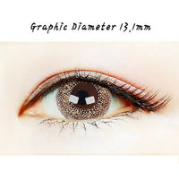 Close-up-Image-of-eye-Club-Gold-Pearl-Brown-2pcs-Monthly-Colored-Contacts