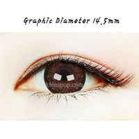 Close-up-Image-of-eye-Grang-Grang-Big-Choco-2pcs-6-Months-Colored-Contacts