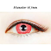Close-up-Image-of-eye-SF-06-Red-Halloween-Contact-Lenses