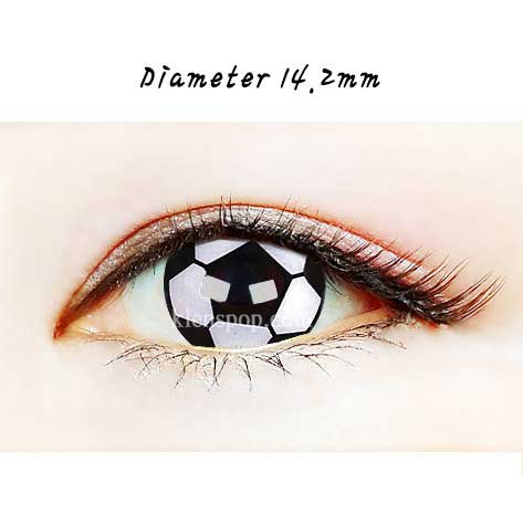 Close-up-Image-of-eye-SF-07-Black-White-Halloween-Contact-Lenses
