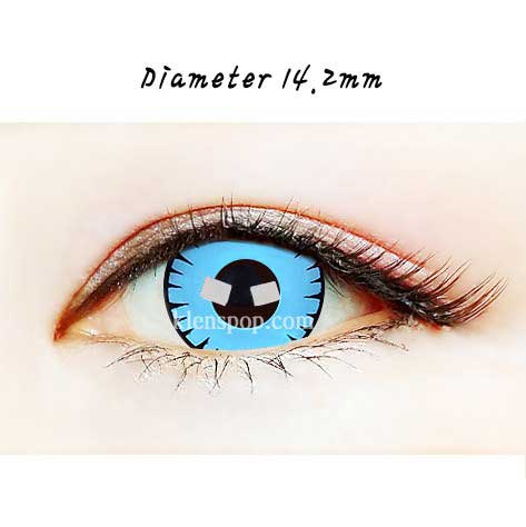 Close-up-Image-of-eye-SF-14-Aqua-Halloween-Contact-Lenses