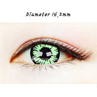 Close-up-Image-of-eye-SF-17-Green-Halloween-Contact-Lenses