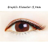 Close-up-Image-of-eye-Silk-Brown-2Pcs-6-Months-Silicone-Hydrogel-Colored-Contacts