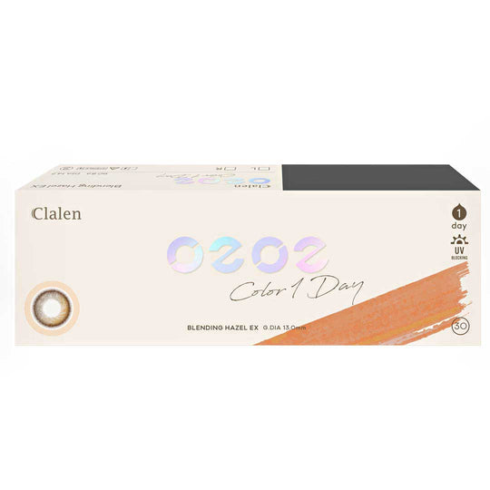 Clalen O2O2 Color 1Day Blending Hazel EX (30pcs) Colored Contacts