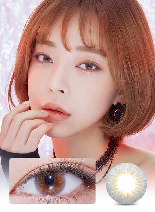 Deep Shine Grey (2pcs) Monthly ( Buy 1 Get 1 Free) Colored Contacts