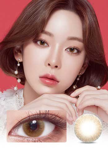 National Queen Brown (2pcs) Monthly (Silicone Hydrogel) Colored Contacts