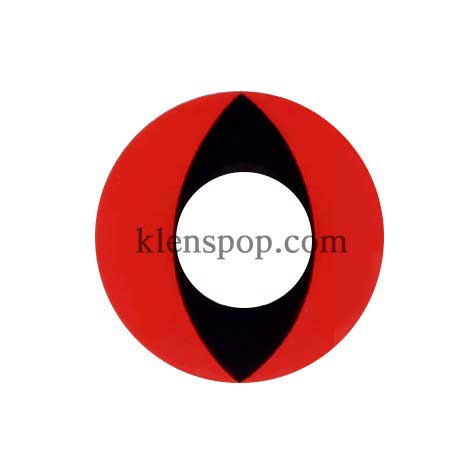 051 Red Cat Halloween Contact Lenses (2Pcs)