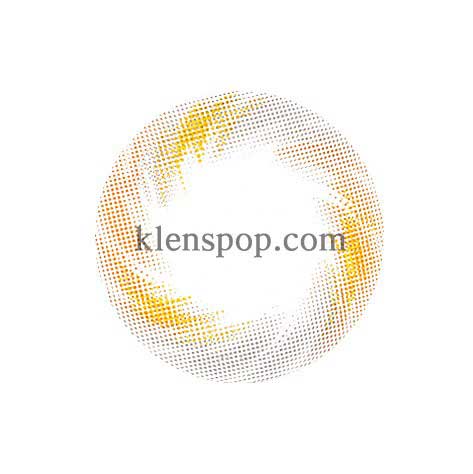 P301 Gold Yellow & Orange (2pcs) 6 Months (Multicolor Pearl Lens) Colored Contacts