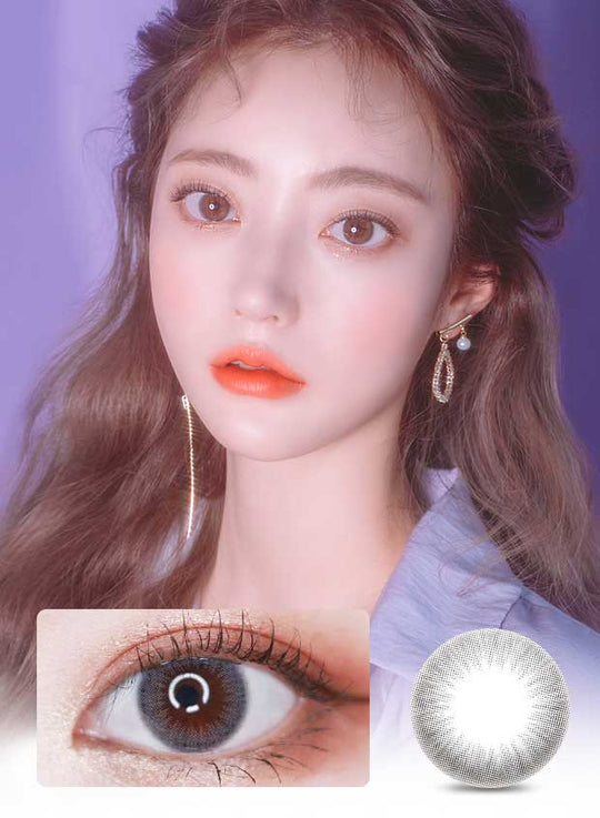 Sarr Grey (1Pcs) 3 Months (Buy 1 Get 1 Free) (Silicone Hydrogel) Colored Contacts