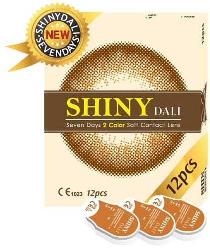 Shiny Dali Brown (12Pcs) 7 Days Colored Contacts