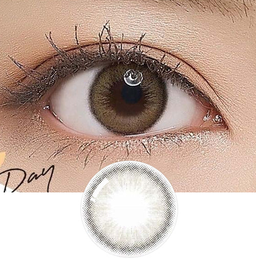 Clalen O2O2 Color 1Day Ash Brown EX (30pcs) (Toric Lens) (Silicone hydrogel) Colored Contacts