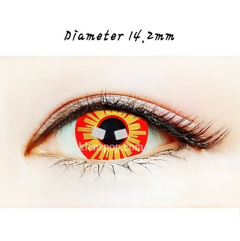SF-02 Red & Yellow Halloween Contact Lenses (2Pcs)