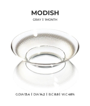 Modish Gray (2pcs) Monthly (Silicone Hydrogel) - product details