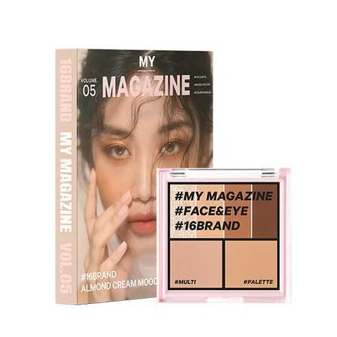 16Brand My Magazine Eye Palette 8.5g, Vol 05 Almond