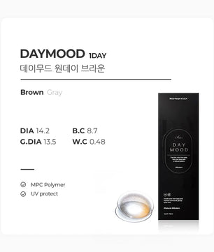 Daymood 1Day Brown (10pcs) Daily MPC LENS - product details