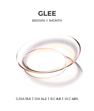 Glee Brown (2pcs) Monthly (Silicone Hydrogel) - product details
