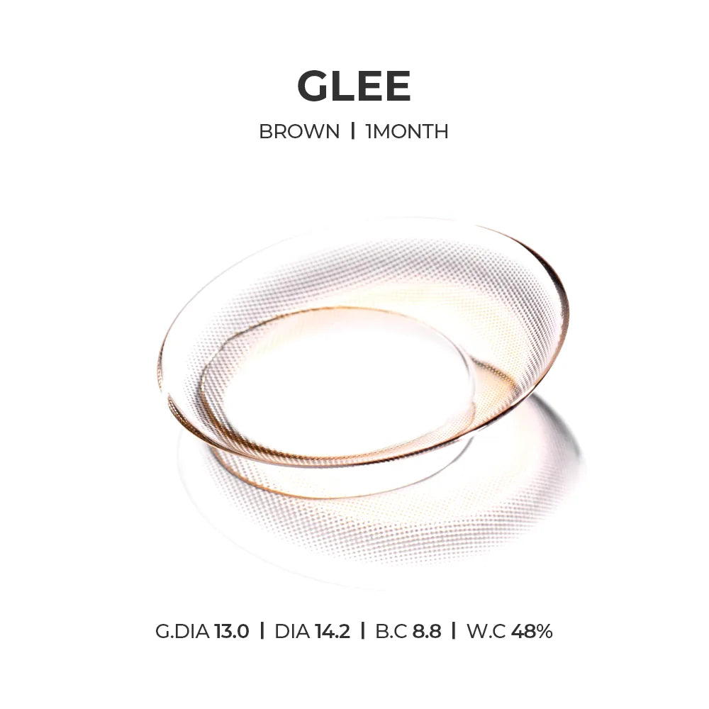 Glee Brown (2pcs) Monthly (Silicone Hydrogel) - product details