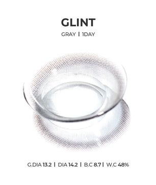 Glint 1Day Gray (10pcs) Daily MPC LENS - product details