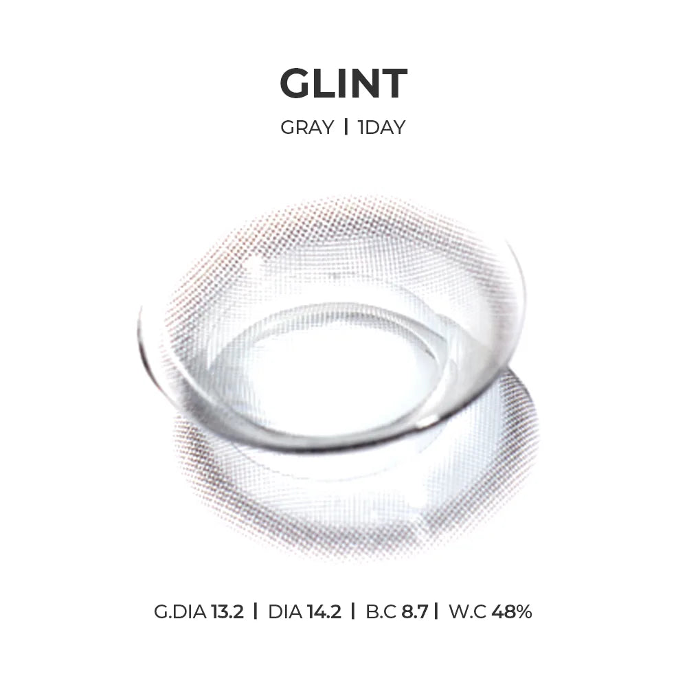 Glint 1Day Gray (10pcs) Daily MPC LENS - product details