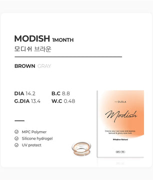 Modish Brown (2pcs) Monthly (Silicone Hydrogel) - product details