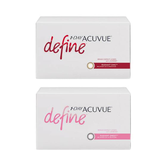 1 Day Acuvue New Define (90Pcs) / Radiant Sweet / Radiant Chic Colored Contacts