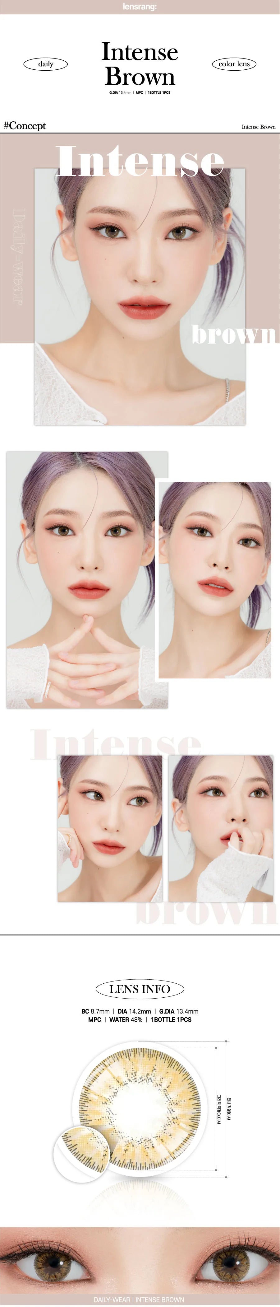 Intense Brown (2pcs) Monthly MPC LENS - product details