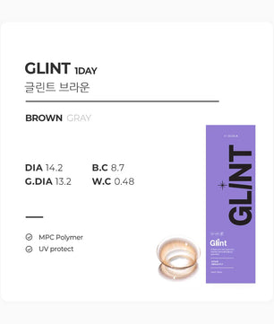 Glint 1Day Brown (10pcs) Daily MPC LENS - product details