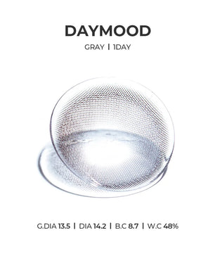 Daymood 1Day Gray (10pcs) Daily MPC LENS - product details