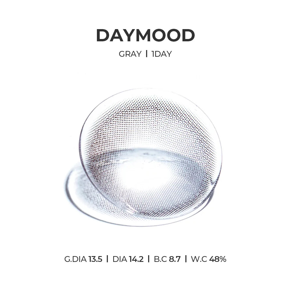 Daymood 1Day Gray (10pcs) Daily MPC LENS - product details