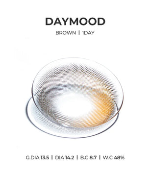 Daymood 1Day Brown (10pcs) Daily MPC LENS - product details