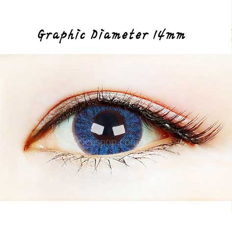 Close-up-Image-of-an-eye-wearing-Ashley-S-Aqua-Colored-Contacts-2Pcs-6-Months