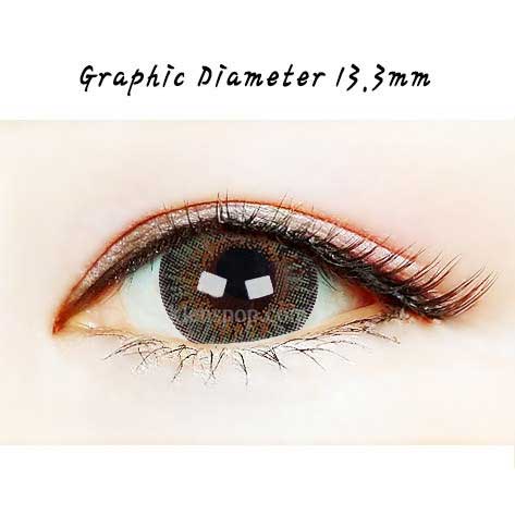 Close-up-Image-of-an-eye-wearing-Bunny-3color-Green-2pcs-6-Months-Colored-Contacts