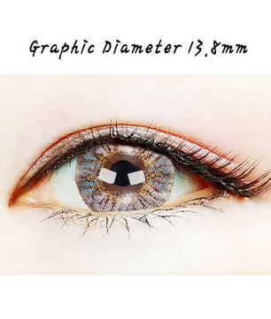 Close-up-Image-of-an-eye-wearing-Bunny-Pop-Grey-2pcs-6-Months-Colored-Contacts