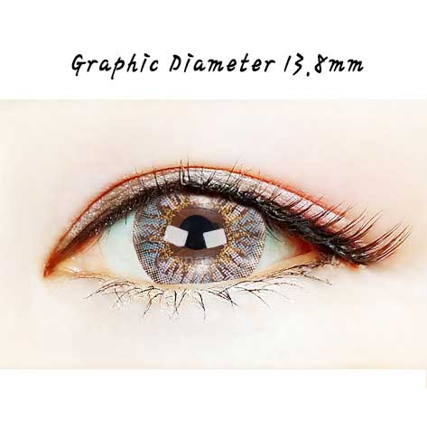 Close-up-Image-of-an-eye-wearing-Bunny-Pop-Grey-2pcs-6-Months-Colored-Contacts