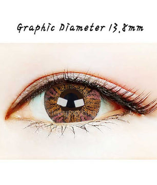 Close-up-Image-of-an-eye-wearing-Bunny-Pop-Pink-2pcs-6-Months-Colored-Contacts