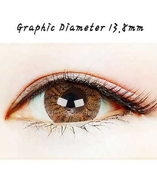 Bunny Pop Brown Color Lens Close-up Image