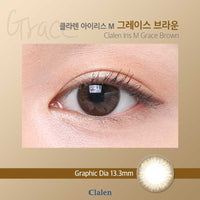Close-up-Image-of-an-eye-wearing-Clalen-Iris-M-Grace-Brown-Colored-Contacts