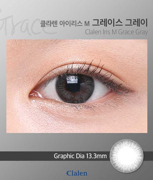 Close-up-Image-of-an-eye-wearing-Clalen-Iris-M-Grace-Grey-Colored-Contacts