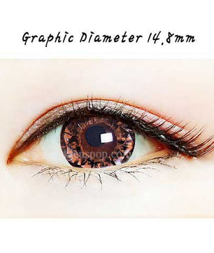 Close-up-Image-of-an-eye-wearing-Diamond-Brown-2pcs-6-Months-Colored-Contacts
