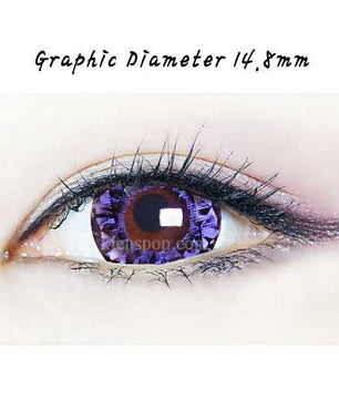 Close-up-Image-of-an-eye-wearing-Diamond-Violet-2pcs-6-Months-Colored-Contacts