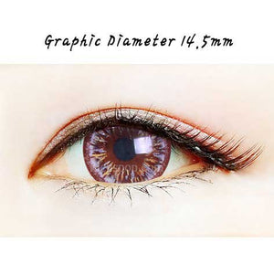 Close-up-Image-of-an-eye-wearing-Ellen-Panda-Brown-4Color-2pcs-6-Months-Colored-Contacts