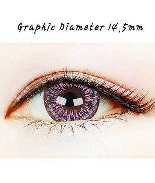 Close-up-Image-of-an-eye-wearing-Ellen-Panda-Pink-4color-2pcs-6-Months-Colored-Contacts