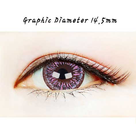 Close-up-Image-of-an-eye-wearing-Ellen-Panda-Pink-4color-2pcs-6-Months-Colored-Contacts