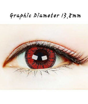 Close-up-Image-of-an-eye-wearing-Exciting-Red-Brianna-2pcs-6-Months-Colored-Contacts