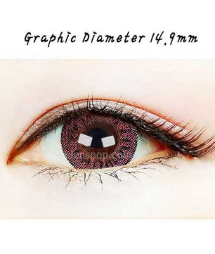 Close-up-Image-of-an-eye-wearing-Keizen-Violet-2pcs-6-Months-Colored-Contacts