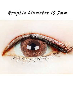 Close-up-Image-of-an-eye-wearing-Mistique-Brown-Classi-2pcs-6-Months-Colored-Contacts