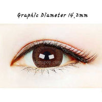 Close-up-Image-of-an-eye-wearing-Miyu-Brown-2pcs-6-Months-Colored-Contacts