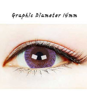 Close-up-Image-of-an-eye-wearing-Mojito-Violet-Colored-Contacts-2Pcs-6-Months